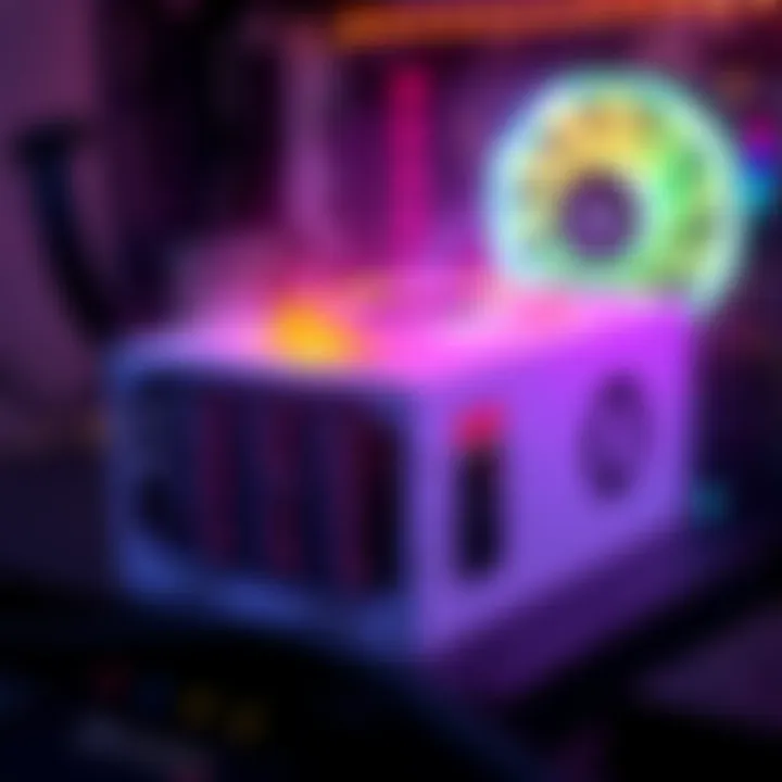 A high-quality power supply unit with three 6 PIN PCIe connectors, designed for the Goldshell Aleo Miner, showing optimal performance features.