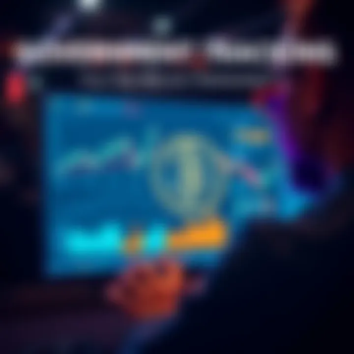 A person looking at a computer screen with a Bitcoin logo, showing graphs and data related to cryptocurrency ownership tracking by the government.