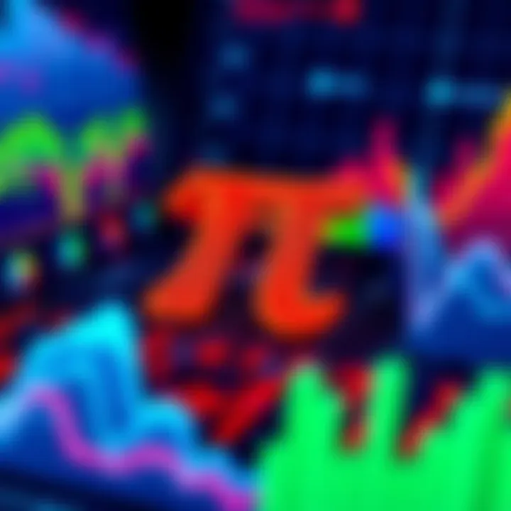 Colorful graphs illustrating the influence of Pi on data analysis and interpretation