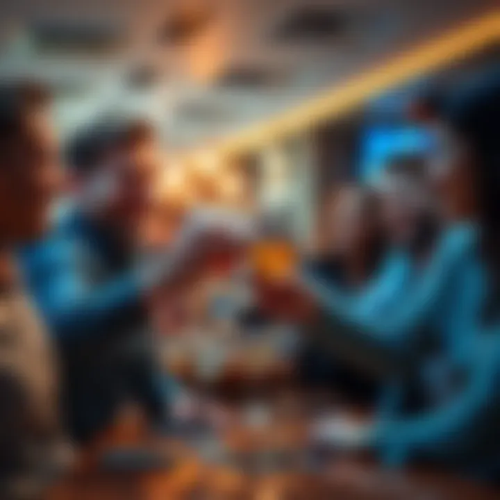 A group of employees smiling and raising a toast in appreciation of their supportive boss