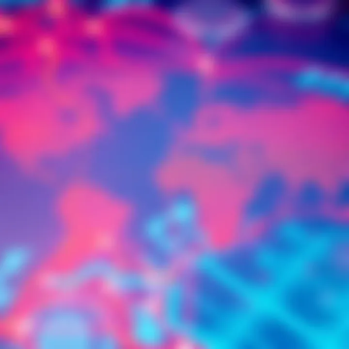 Grid Overlay on Map A map interface displaying a grid overlay to enhance navigation and visibility.