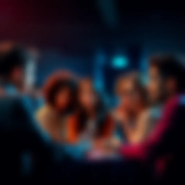 A diverse group of people engaging in a discussion about decentralization, with expressions of curiosity and concern, showcasing different perspectives.