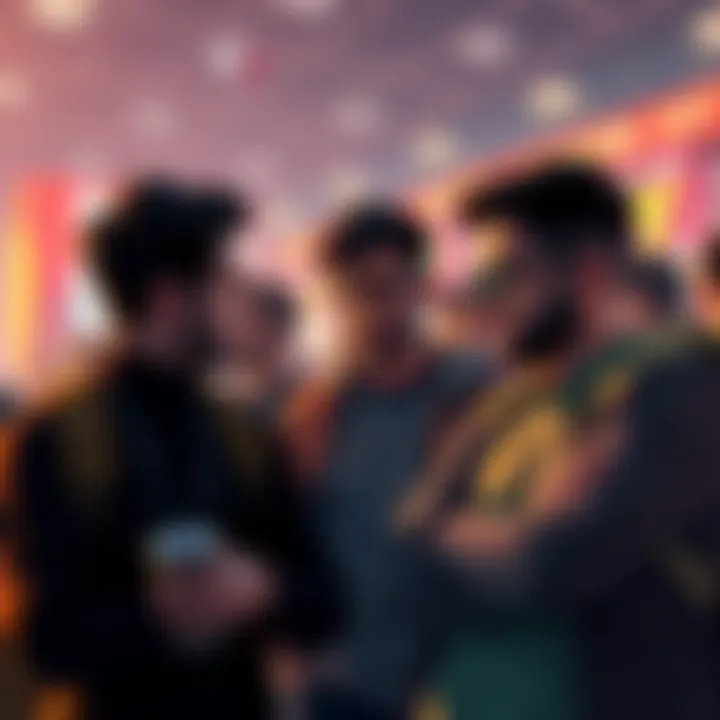 A group of people talking about KYC issues, looking concerned about their coins