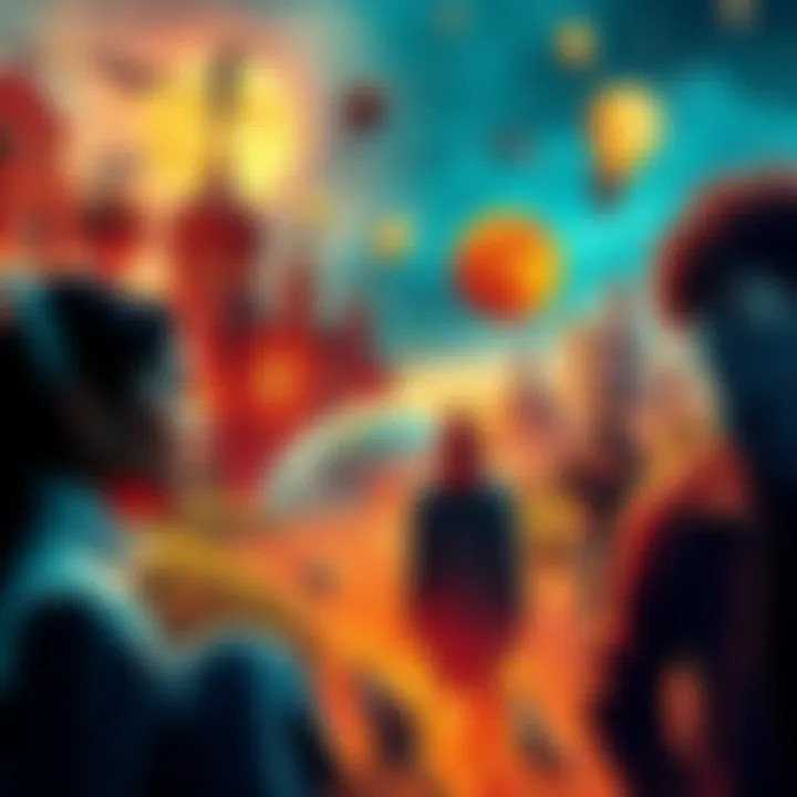 A collage showing personal growth, societal shifts, and innovative ideas over four months.