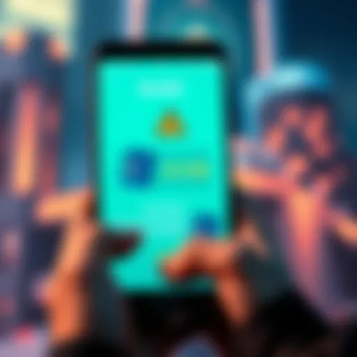Hacked Revolut Account A graphic showing a smartphone displaying a hacked bank account with a warning sign and a crypto wallet illustration