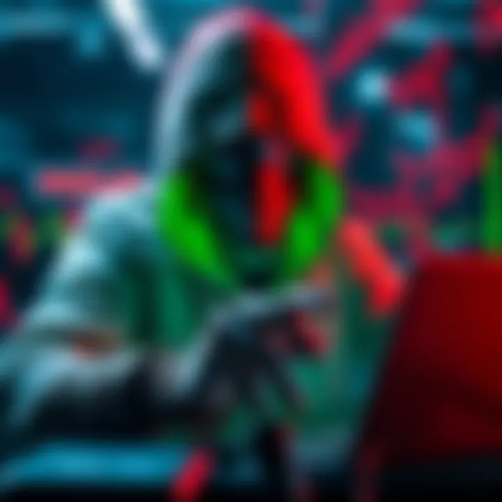 Hacker targeting Ledger accounts A visual representation of a hacker trying to access Ledger accounts to steal staked SOL funds.