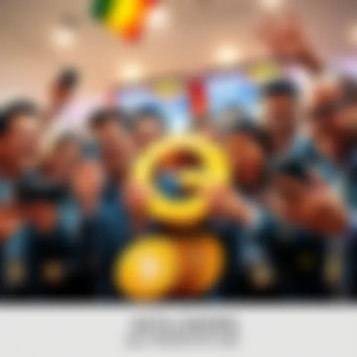 Group of satisfied OG token holders showing their wallets and celebrating profits