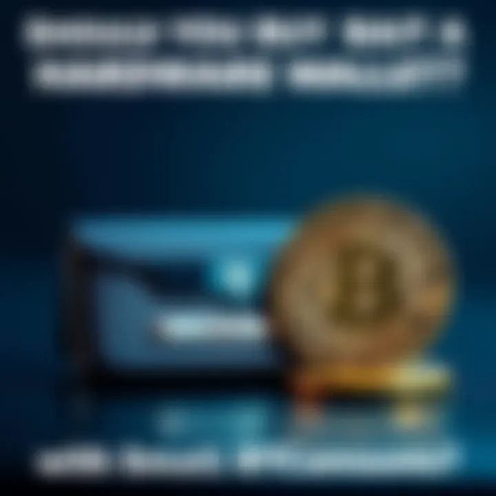 A hardware wallet placed beside a Bitcoin symbol, illustrating secure storage for cryptocurrency.