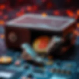 A graphic showing a broken hardware wallet with a Bitcoin symbol, representing security breaches in the cryptocurrency world.