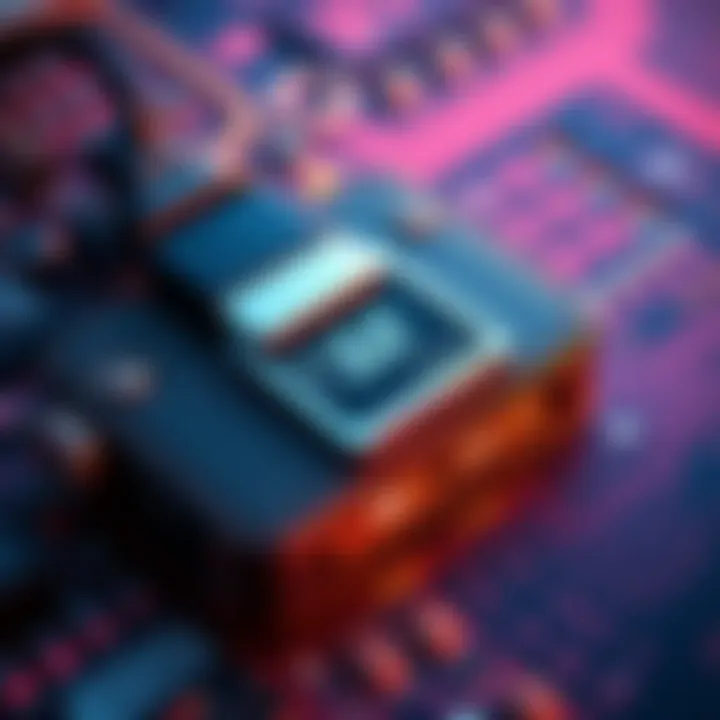 Hardware Wallet with Key Extraction A hardware wallet displaying an SD card being inserted, symbolizing key extraction risks.