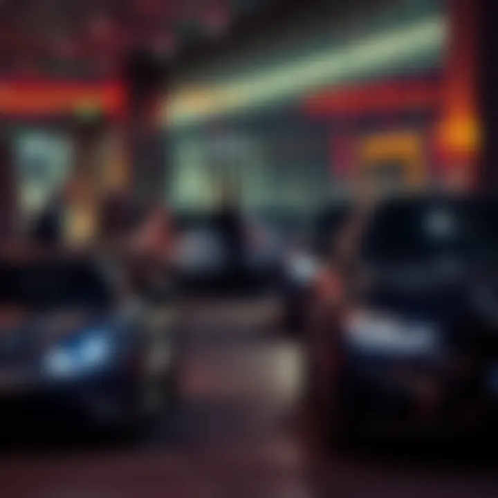 Luxury cars and important people at the Hashgraph office in Richardson, Texas