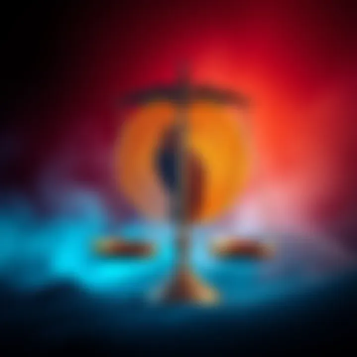 Hawk Tuah Coin Investigation A visual representation of the disparity in IRS treatment of crypto scams versus small traders, featuring a cryptocurrency graphic with scales of justice.