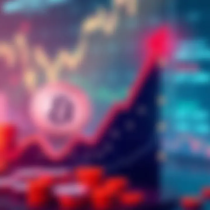 Graph showing upward trend in HBAR prices with investment icons.