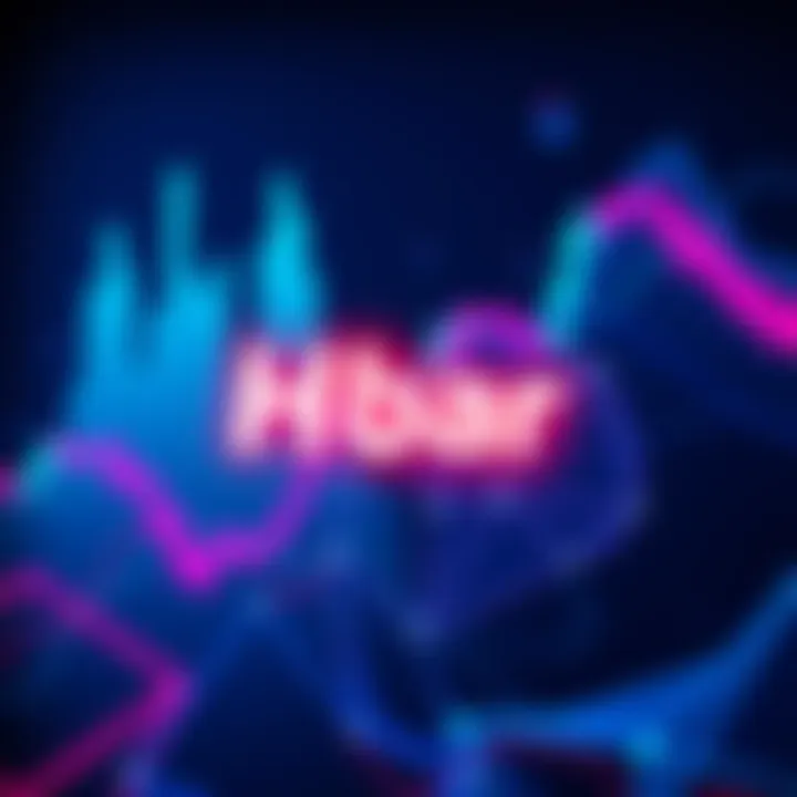 Hbar logo displayed prominently with a backdrop of rising cryptocurrency charts, symbolizing its potential growth in rankings.