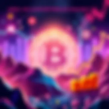 Illustration of HBAR symbol with a backdrop of a growing economy and digital currency elements