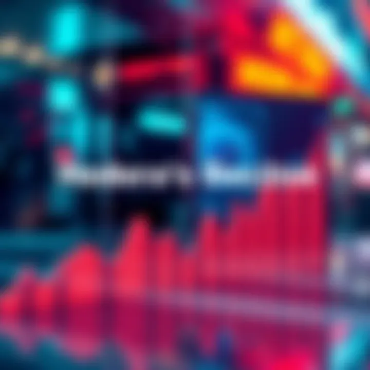 A graph showing a downward trend representing Hedera's falling revenue and transactions in 2025