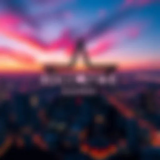 Concept image showing Hedera logo merging with a Rockstar Games logo, set against a vibrant city skyline resembling a game environment, hinting at a collaboration with GTA6.