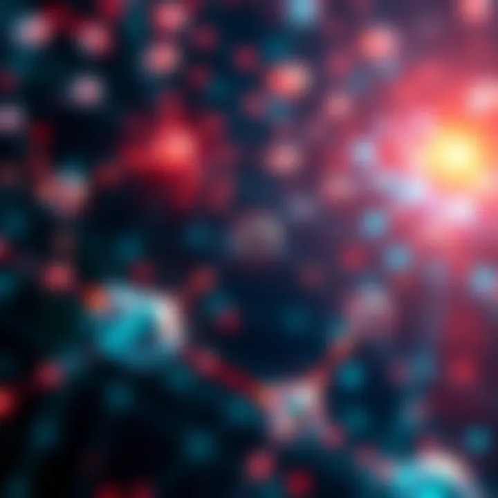 Illustration showing a decentralized network with nodes communicating effectively in a peer-to-peer setup.