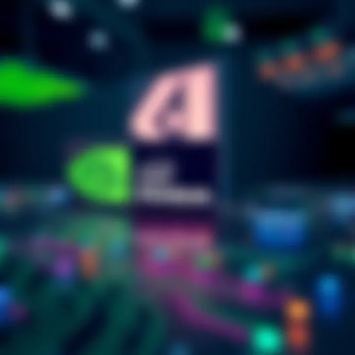 Hedera logo with NVIDIA and Intel logos in the background, symbolizing their partnership for AI advancements