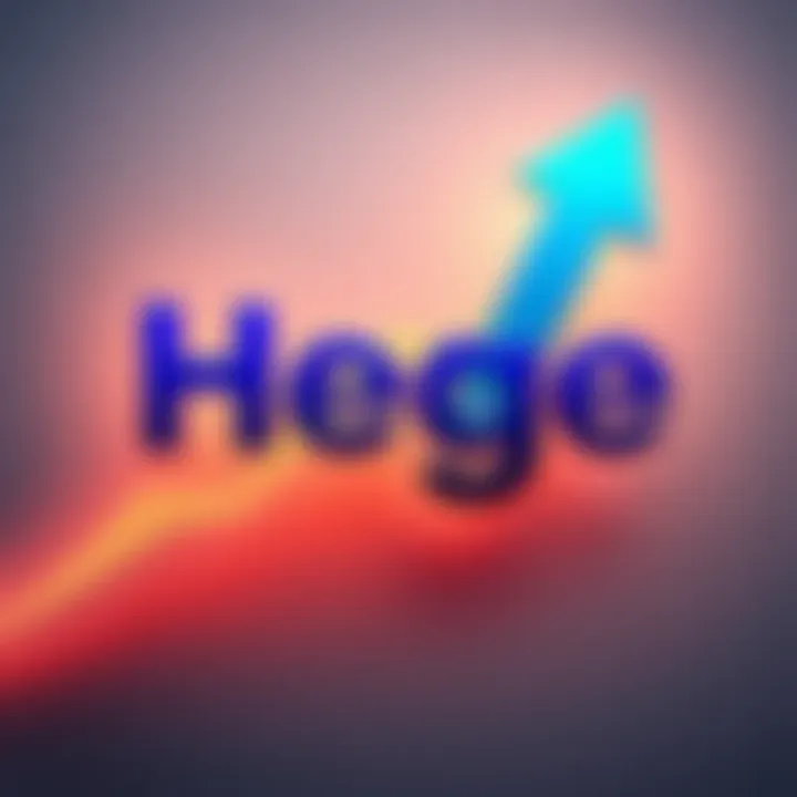 Hege logo with an upward arrow symbolizing growth and success after a marketing campaign