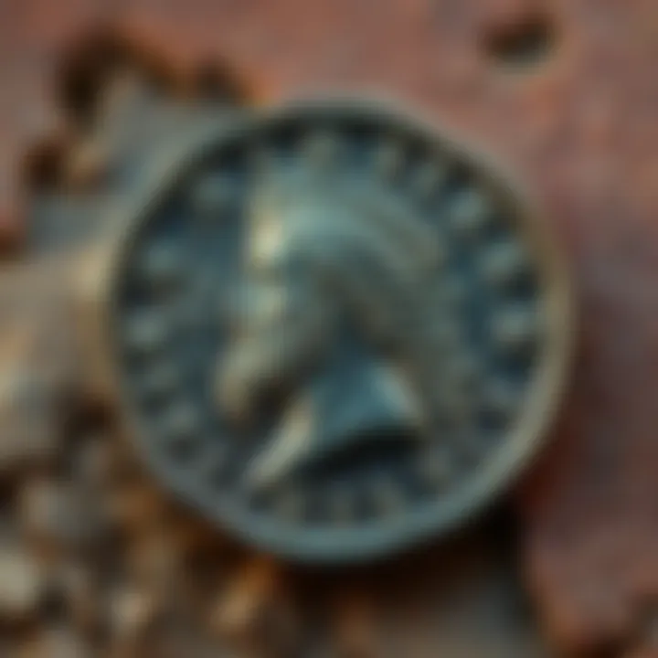 A Heliokles-type tetradrachm coin depicting a king, symbolizing the economic factors in the Greco-Baktrian kingdom's decline.