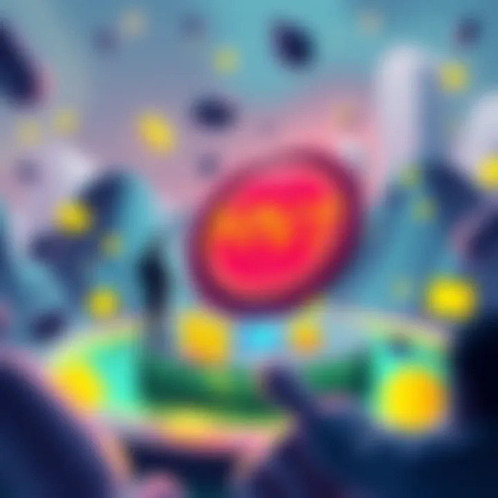 Illustration showing Helium's efforts to stabilize HNT token prices with community engagement and strategy