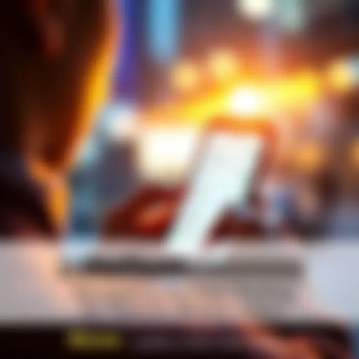 Helium Mobile Number Porting A person looking at a smartphone with Helium Mobile app open, showing number porting options
