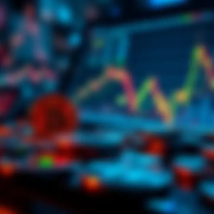 Representations of Hodl and Jit mode in cryptocurrency investment, showing coins and market charts