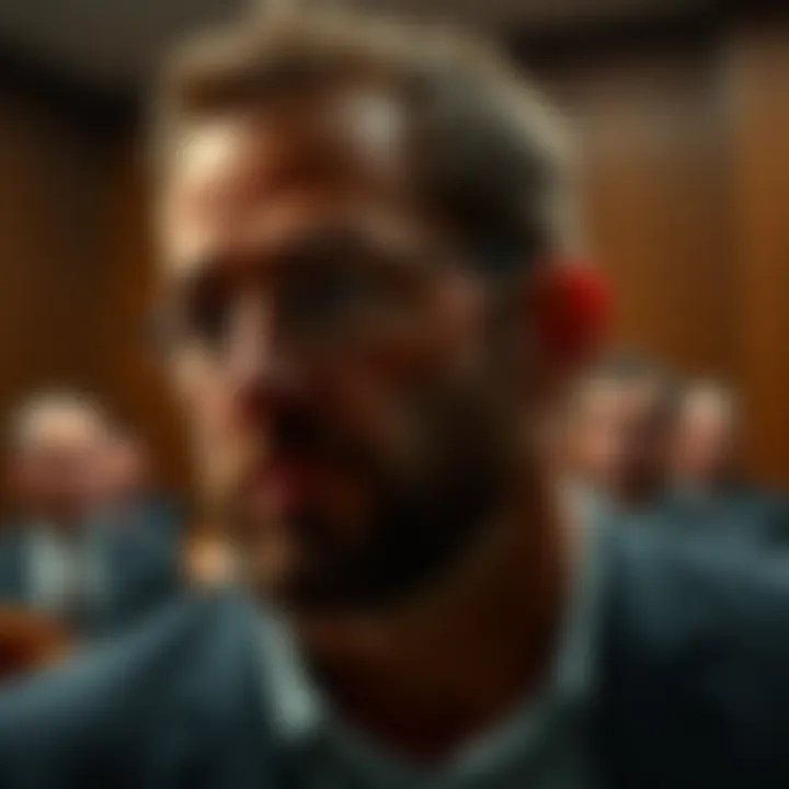 Hugh Austin sentenced for crypto fraud Hugh Austin in court after being sentenced for a $12 million cryptocurrency scam, looking remorseful as he faces justice.