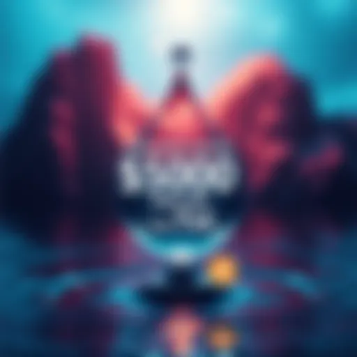 A graphic showing $500 million represented as a water droplet, symbolizing the Hydration platform's achievement in total value locked.