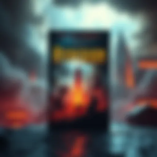 A captivating book cover of Hyperion showcasing a dramatic and immersive scene that reflects the story's engaging narrative