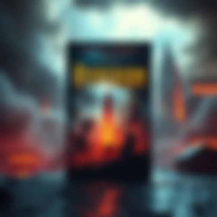 A captivating book cover of Hyperion showcasing a dramatic and immersive scene that reflects the story's engaging narrative