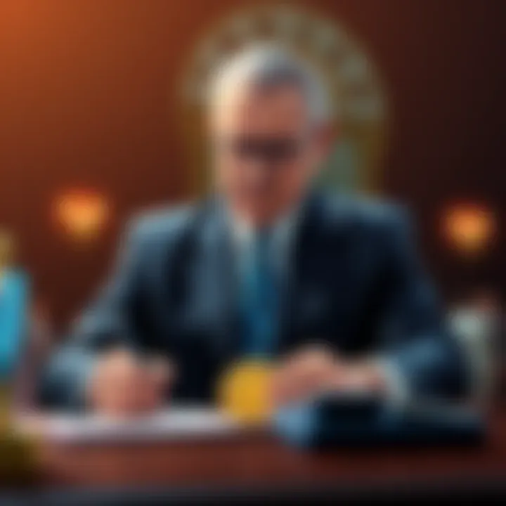 Governor Mike Braun signing a bill that allows retirement funds to invest in Bitcoin, symbolizing a shift in crypto investment