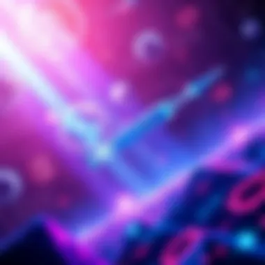 A digital representation of Injective USDC impacting the Cosmos ecosystem with vibrant colors and blockchain elements