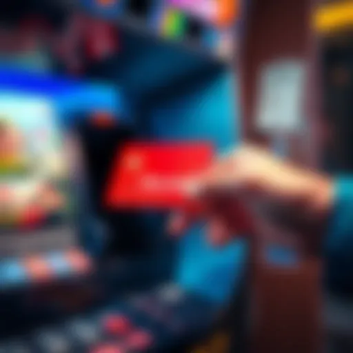 A hand cautiously inserting a Revolut card into an unknown slot of a machine, showing curiosity and uncertainty.