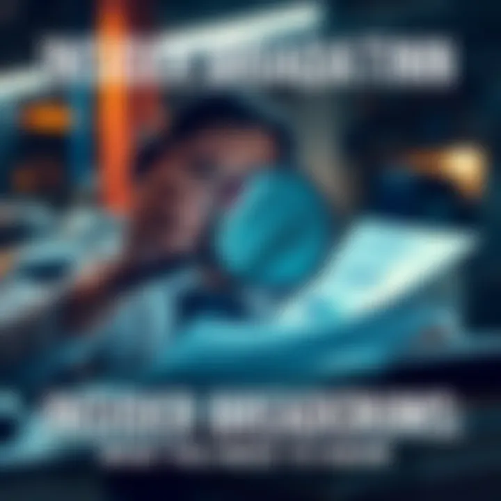 A person reviewing documents with a magnifying glass, highlighting important details related to insider breadcrumbs.