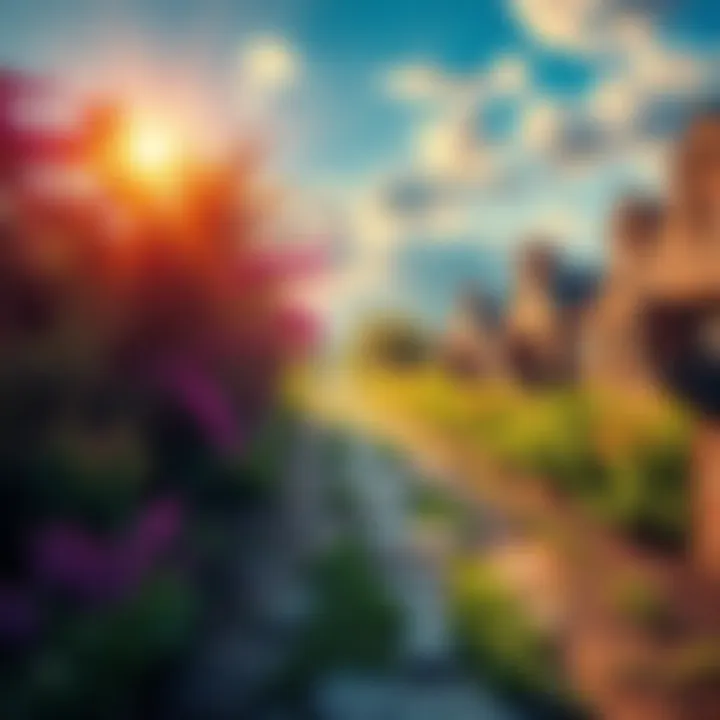 A striking image showing a pathway lined with inspirational quotes and vibrant nature, encouraging viewers to reflect on life choices.