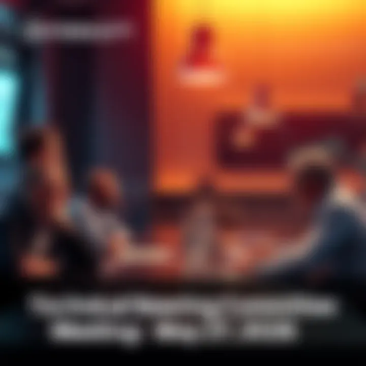 Members of the Intersect Technical Steering Committee discussing at a meeting table