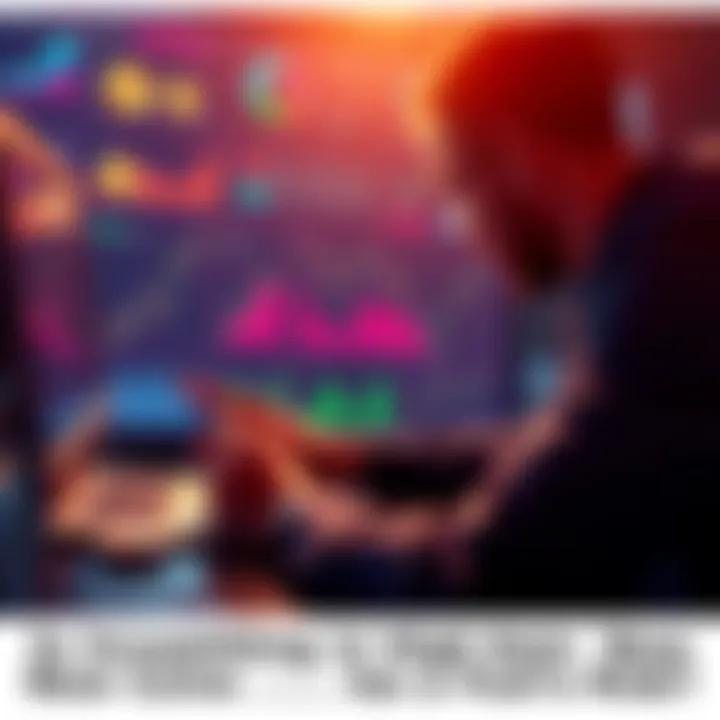 A person analyzing charts and graphs related to cryptocurrency investments, focusing on new coins with short-term gains.