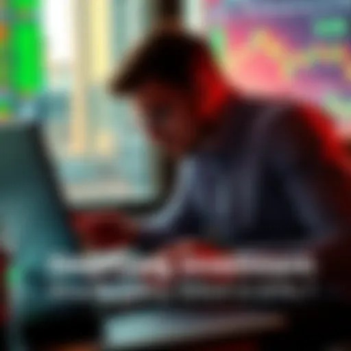 A person reviewing graphs and charts on a laptop, considering switching from individual stocks to ETFs for investment simplicity.