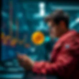 A person looking at Bitcoin investment options on the OKX platform, considering future investment strategies.