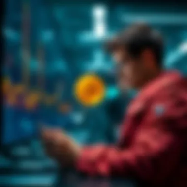 A person looking at Bitcoin investment options on the OKX platform, considering future investment strategies.