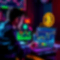 A person analyzing cryptocurrency charts on a laptop while considering a 3x leveraged Bitcoin investment