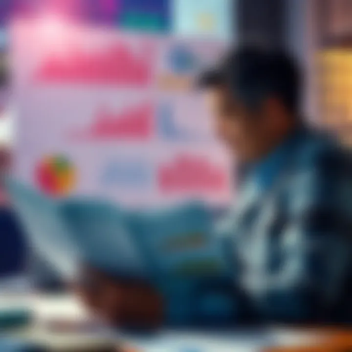 Investment Opportunity Analysis A person examining investment documents and charts, contemplating the legitimacy of an investment opportunity.