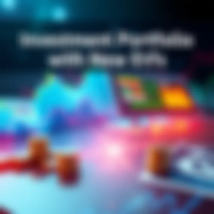 A visual representation of an investment portfolio featuring Betashares and Vanguard ETFs, highlighting capital gains tax and fee structures.