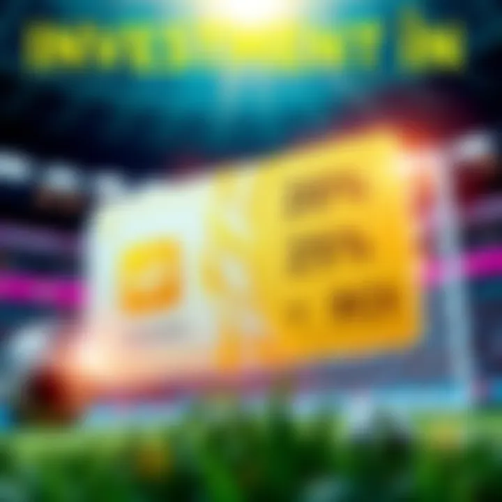 A graphic showing a soccer theme with a 25% return symbol and a digital card representing Sorare.