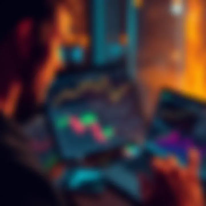 A person looking at financial graphs and investment options on a laptop, considering where to invest money wisely in 2026.