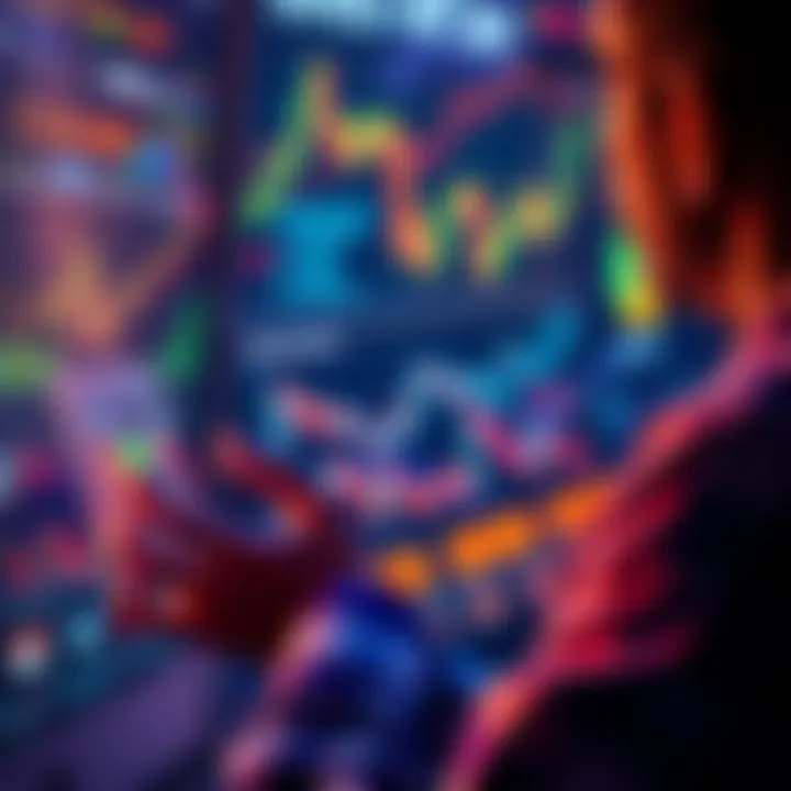 A person analyzing different financial charts and graphs, contemplating investment choices beyond cryptocurrency and meme stocks.