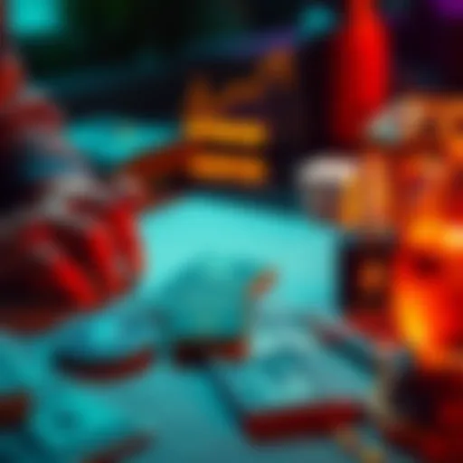 A person considering investment options with Ethereum, Bittensor, SEI, and Solana displayed on a table with dollar bills nearby.