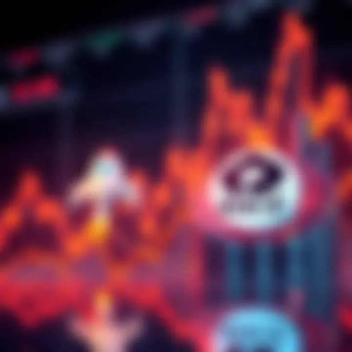 A visual representation of the Spaceship Voyager and Raiz logos with a graph showing stock performance.